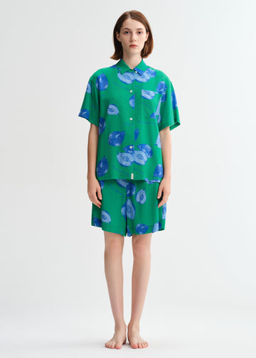 Green Pear Shorts Set