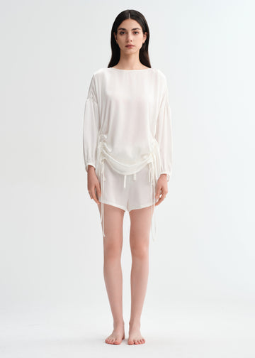 Effortless Elegance Silk Silk Pajamas long-sleeved Pjs Set 2Pcs