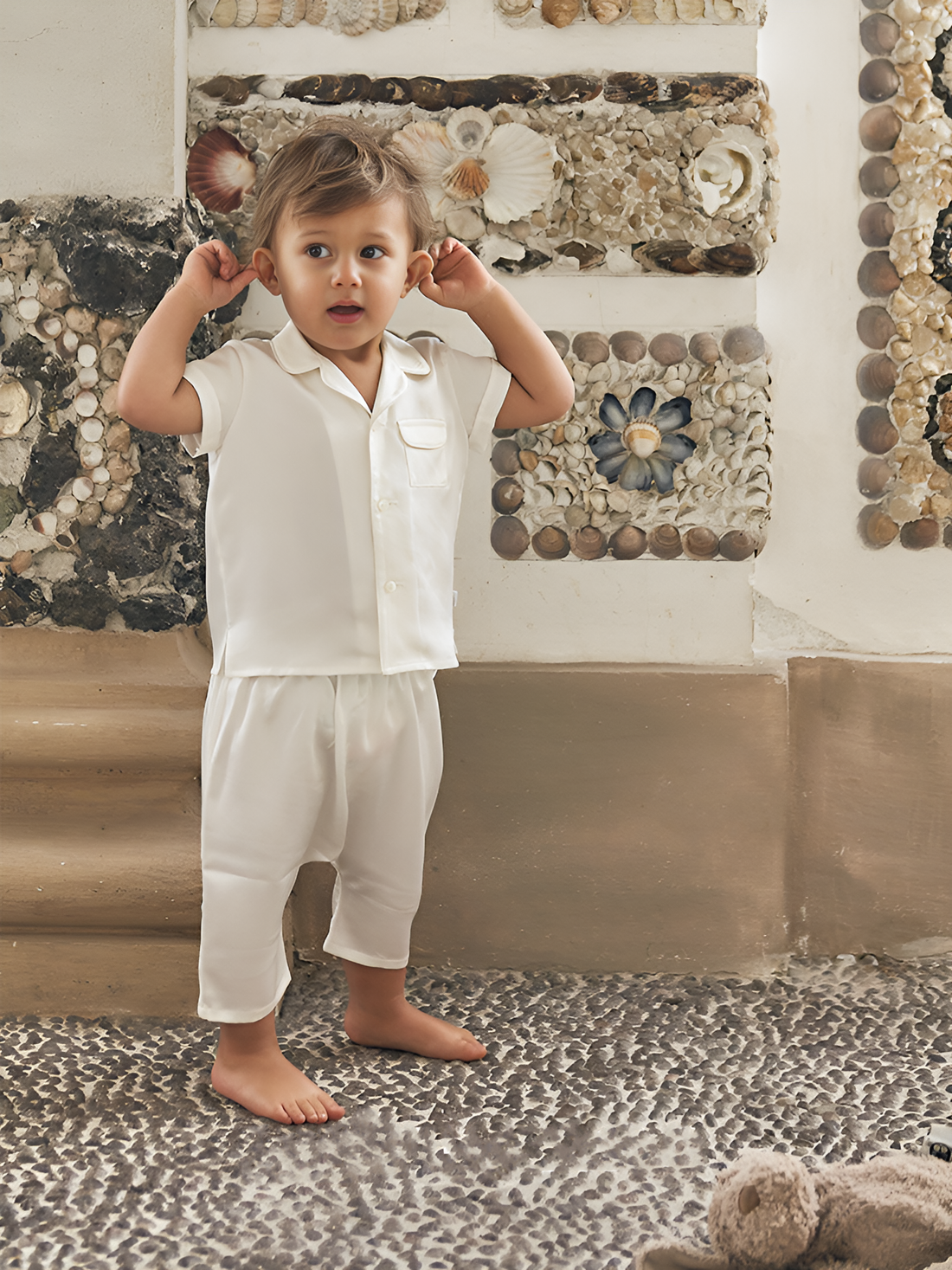 Ivory Explorer Toddler Silk Set