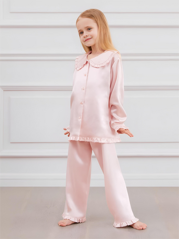 Rose Petal Pajama Silk Set