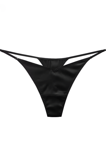 Moonlit Allure Silk Panties