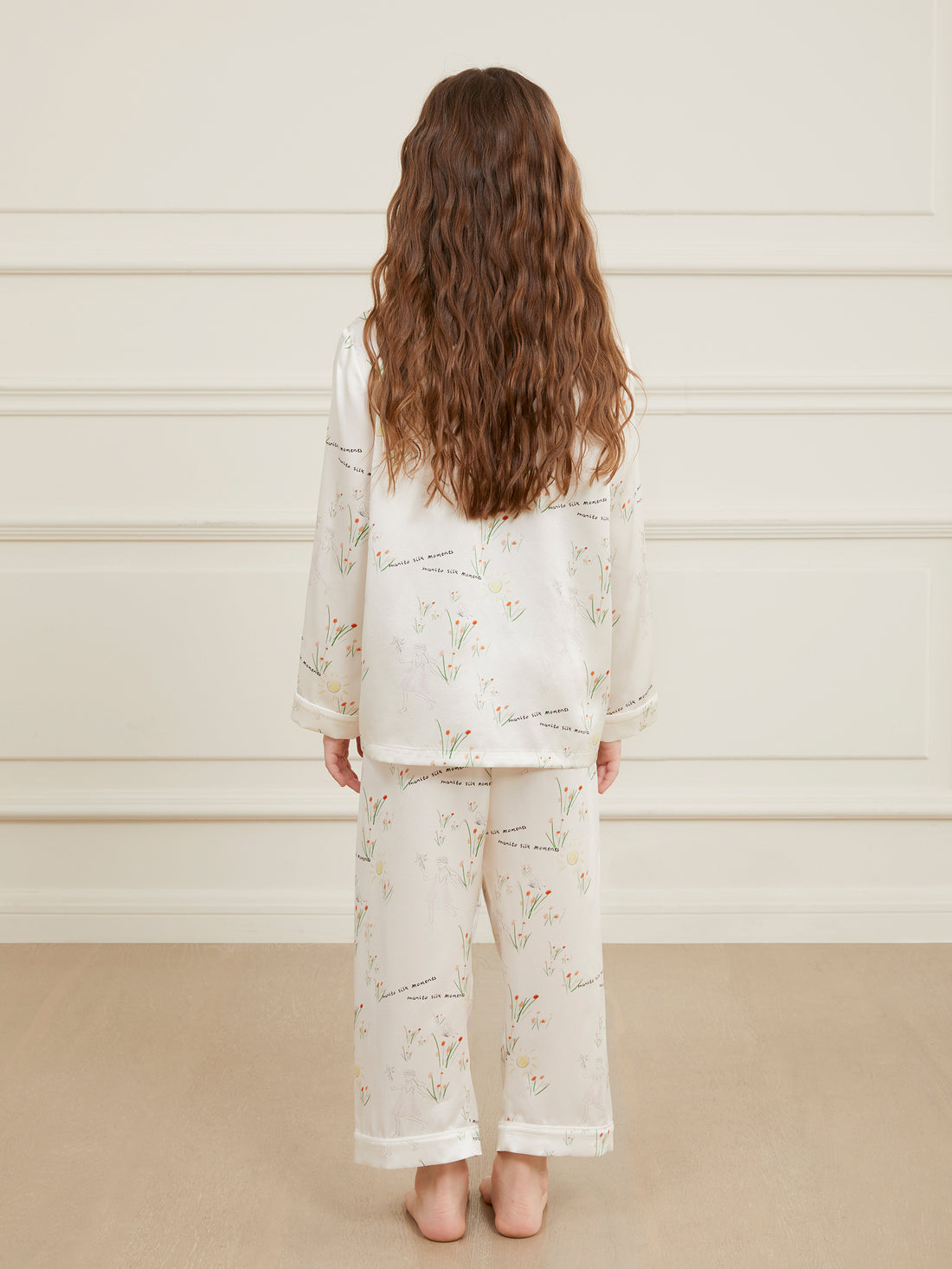 Delicate Blossom Silk Pajama Set